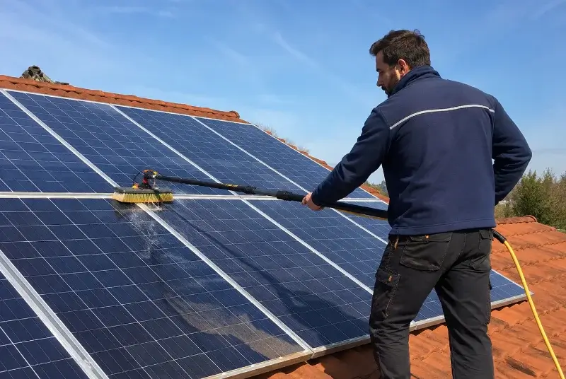 Nettoyage et entretien de panneaux solaires à Cournanel